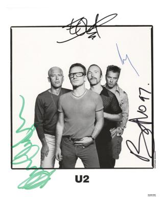 Lot #682 U2 Signed Photograph