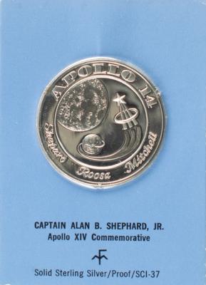 Lot #374 Apollo 14 Commemorative Medal - Image 1