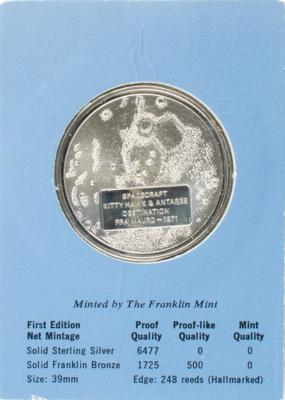 Lot #374 Apollo 14 Commemorative Medal - Image 2