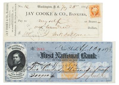 Lot #229 Jay Cooke Signed Check - Image 1