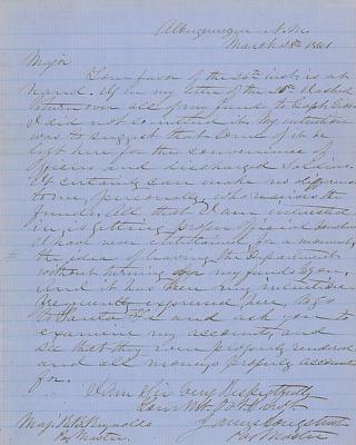 Lot #304 James Longstreet Autograph Letter Signed - Image 1
