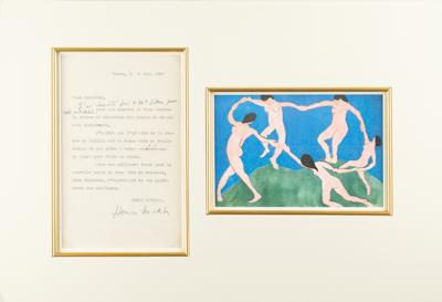 Lot #420 Henri Matisse Typed Letter Signed - Image 1