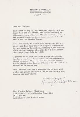 Lot #31 Harry S. Truman Typed Letter Signed - Image 1