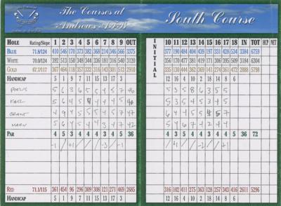 Lot #128 Barack Obama Signed Golf Score Card - Image 1