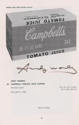 Lot #456 Andy Warhol Signed Page - Image 1