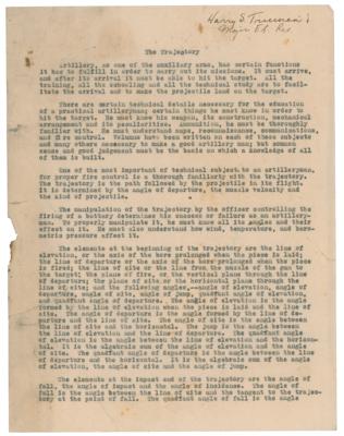 Lot #147 Harry S. Truman Military Service Archive