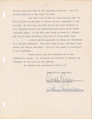 Lot #132 Ronald Reagan Document Signed - Image 2