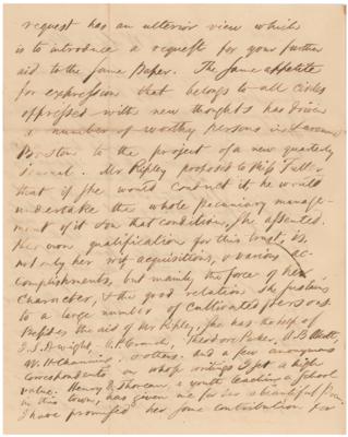 Lot #490 Ralph Waldo Emerson Handwritten Letter - Image 2