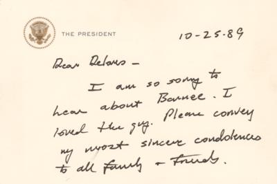Lot #68 George Bush Autograph Letter Signed - Image 2