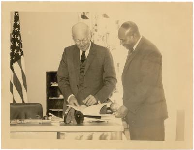 Lot #82 Dwight D. Eisenhower Signed Photograph - Image 2