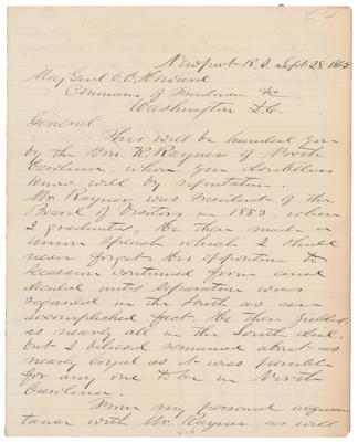 Lot #344 John M. Schofield Autograph Letter Signed - Image 1