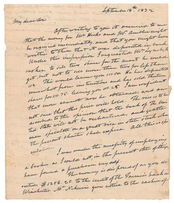 Lot #186 John Marshall Autograph Letter Signed - Image 1