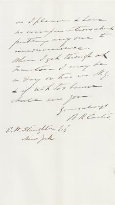 Lot #232 Benjamin Curtis Autograph Letter Signed - Image 2