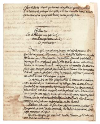 Lot #267 Honore Gabriel Riqueti, comte de Mirabeau Handwritten Manuscript - Image 1
