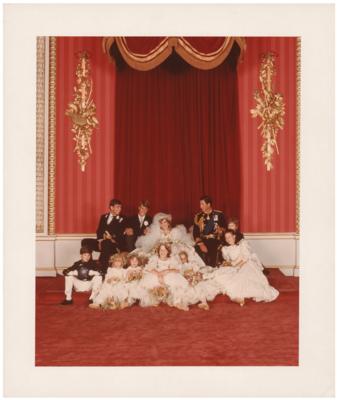 Lot #276 Princess Diana and Prince Charles Wedding Reception Photograph - Image 1