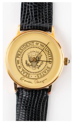 Lot #51 Ronald Reagan Limited Edition Wristwatch for 1980 Campaign Donors  - Image 1