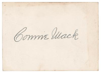 Lot #822 Connie Mack Signature - Image 1