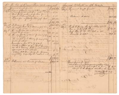 Lot #160 Lawrence Washington Estate Accounting Document - Image 2