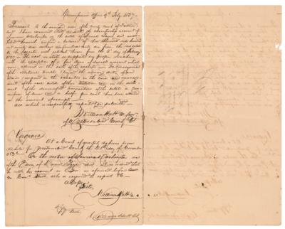 Lot #160 Lawrence Washington Estate Accounting Document - Image 3