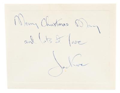 Lot #35 Jacqueline Kennedy Gifted Brooch with Autograph Gift Note - Image 3