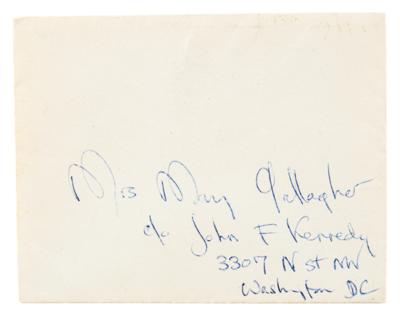 Lot #35 Jacqueline Kennedy Gifted Brooch with Autograph Gift Note - Image 4