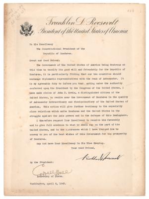 Lot #138 Franklin D. Roosevelt Typed Letter Signed - Image 1