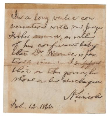 Lot #13 Abraham Lincoln Autograph Endorsement