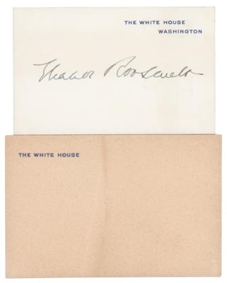 Lot #137 Eleanor Roosevelt Signed White House Card
