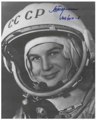 Lot #407 Valentina Tereshkova Signed Photograph