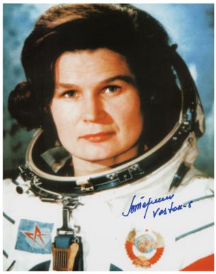 Lot #408 Valentina Tereshkova Signed Photograph