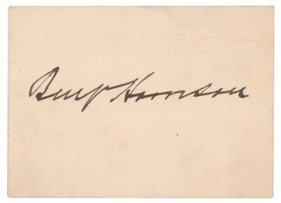 Lot #104 Benjamin Harrison Signature