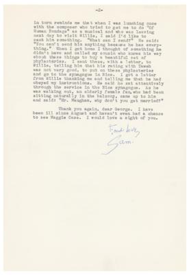 Lot #528 S. N. Behrman Typed Letter Signed - Image 2