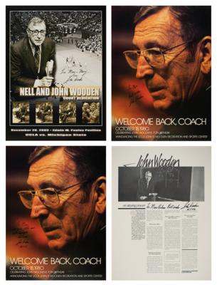 Lot #874 John Wooden (6) Signed Items - Image 3