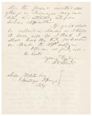 Lot #130 Franklin Pierce Autograph Letter Signed as President - Image 2