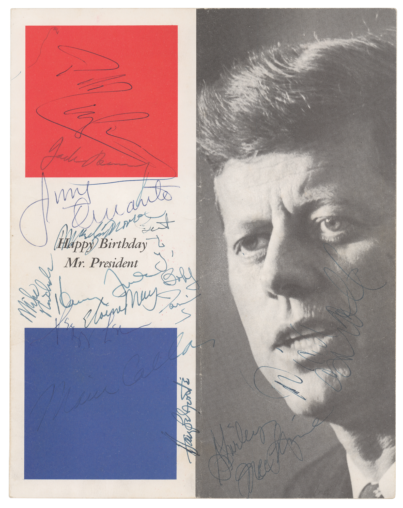 Lot #694 Marilyn Monroe and Celebrities Signed JFK Birthday Program