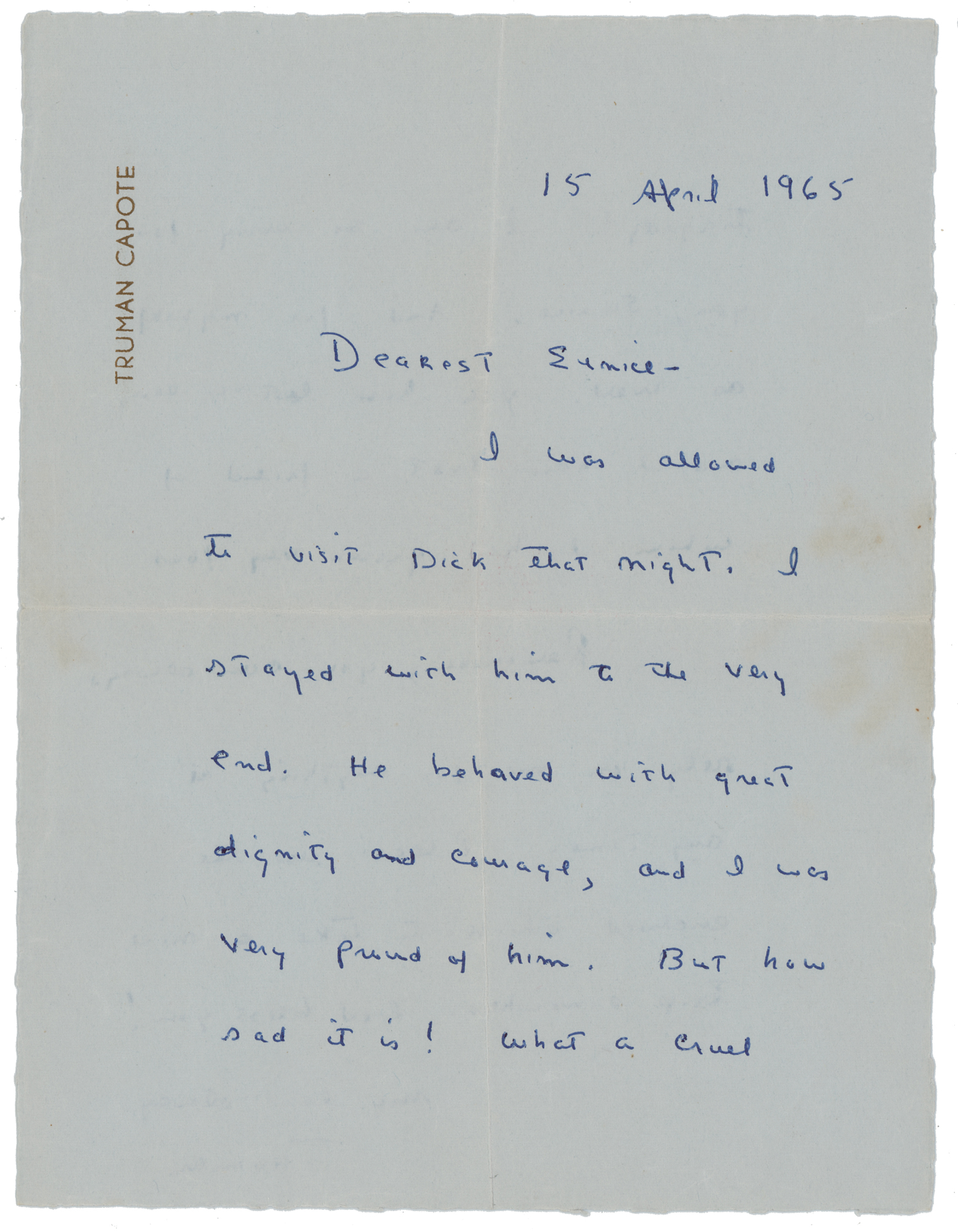 Lot #479 Truman Capote Autograph Letter Signed