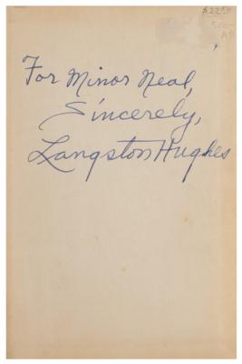 Lot #499 Langston Hughes Typed Manuscript Signed and (2) Signed Books - Image 6