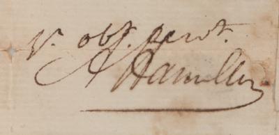 Lot #171 Alexander Hamilton Letter Signed with Free Frank - Image 2