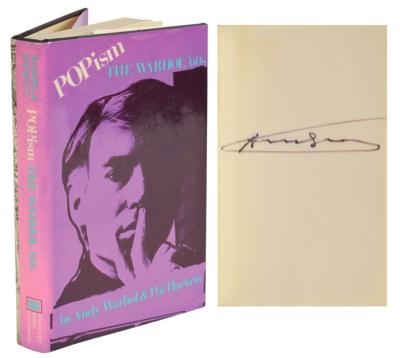 Lot #457 Andy Warhol Signed Book
