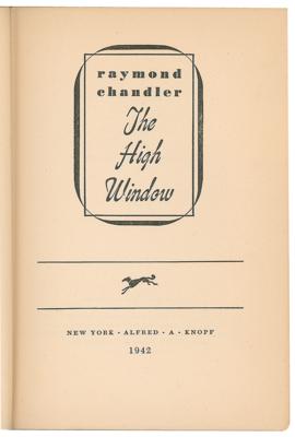 Lot #535 Raymond Chandler: First Edition of The High Window - Image 5