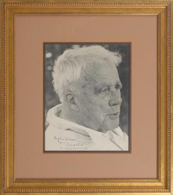 Lot #551 Robert Frost Signed Photograph - Image 2