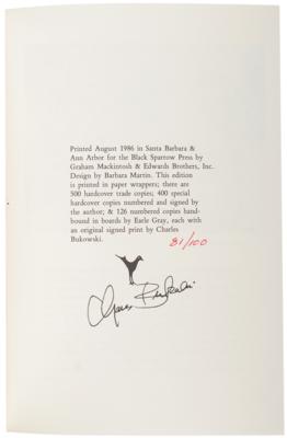 Lot #533 Charles Bukowski Signed Book - Image 2