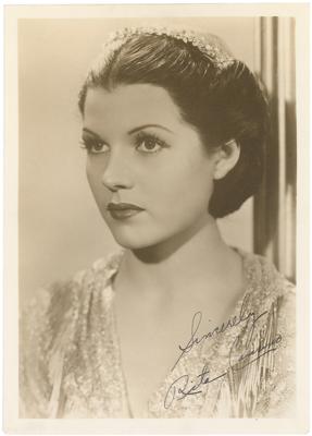 Lot #724 Rita Hayworth Signed Photograph