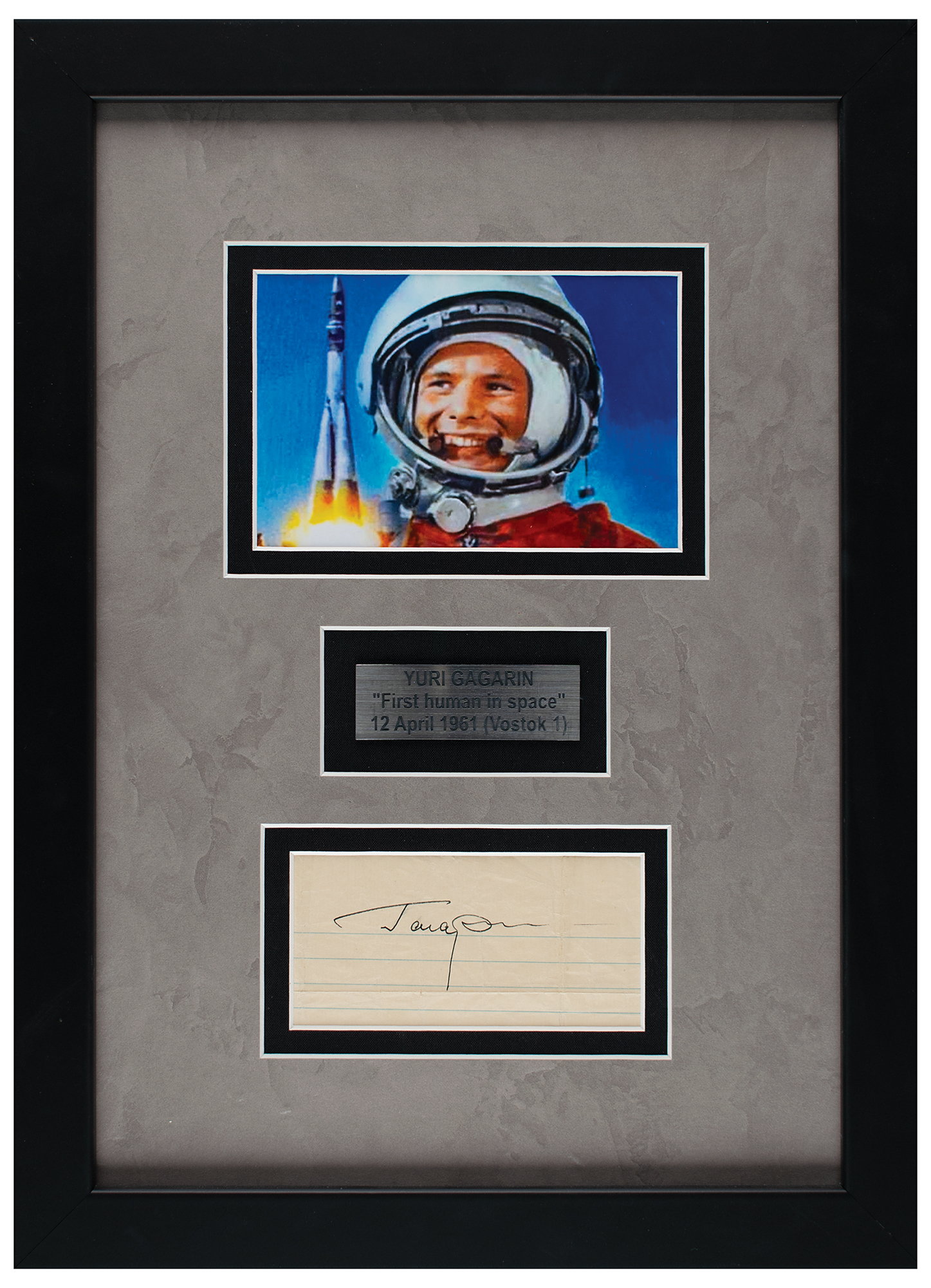 Lot #393 Yuri Gagarin Signature