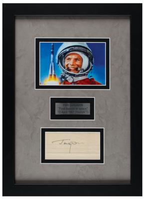 Lot #393 Yuri Gagarin Signature