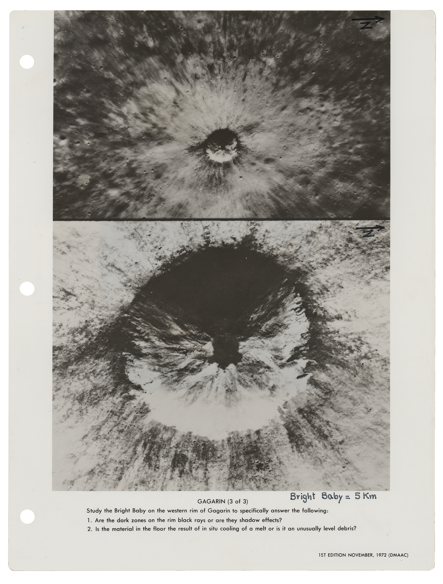 Lot #366 Gene Cernan's Apollo 17 Flown CSM Lunar Landmark Map Book Page