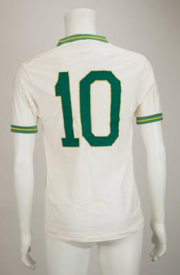 Lot #861 Soccer: Pele Signed and Match-Worn Shirt - Image 2