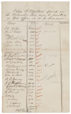 Lot #295 William M. 'Boss' Tweed Document Signed - Image 1