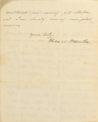 Lot #221 Thomas Hart Benton Autograph Letter Signed - Image 2