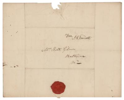 Lot #274 Joel R. Poinsett Autograph Letter Signed with Free Frank - Image 2